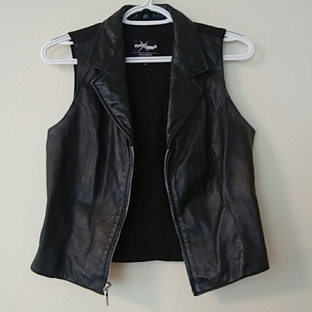 Leather vest baby